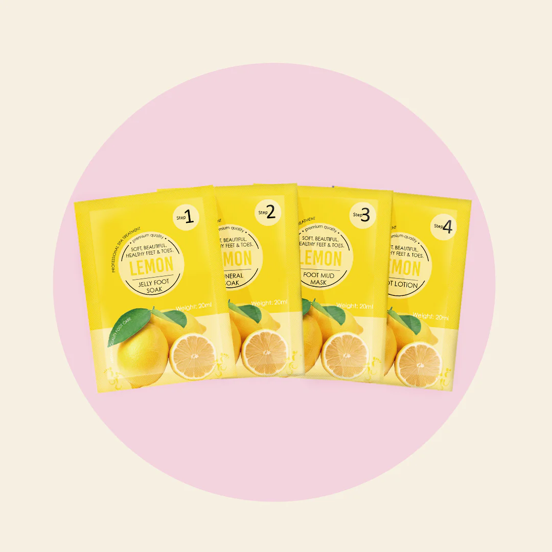 4 Step Pedi Kit includes Jelly Soak - Lemon - Image 3