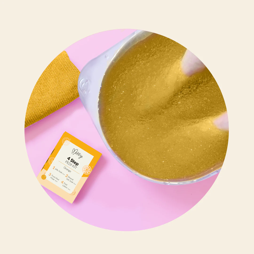 4 Step Pedi Kit includes Jelly Soak - Orange - Image 5