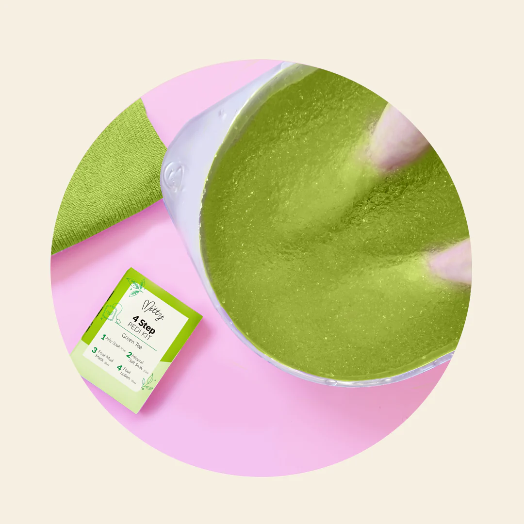 4 Step Pedi Kit includes Jelly Soak - Green Tea - Image 5