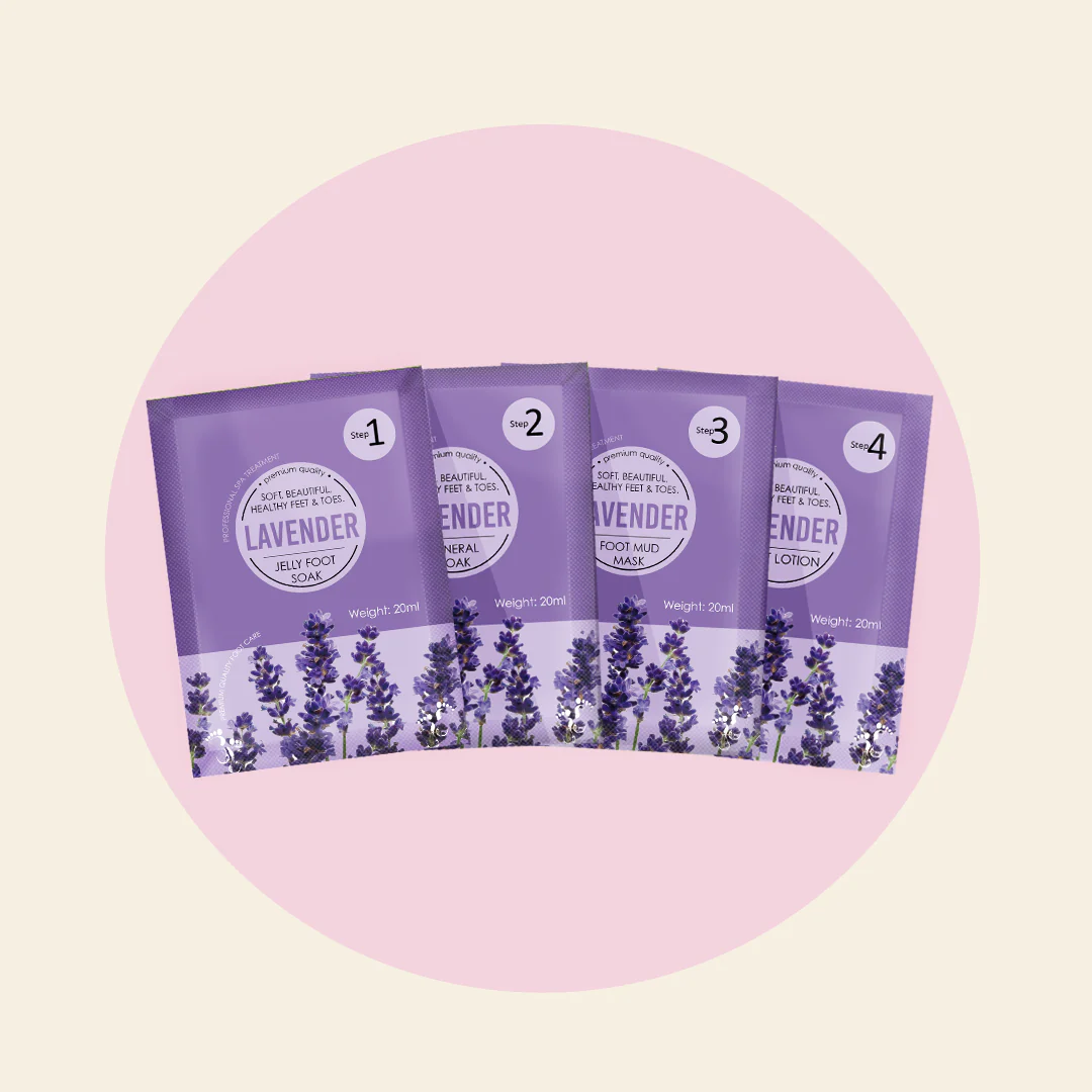 4 Step Pedi Kit includes Jelly Soak - Lavender - Image 3