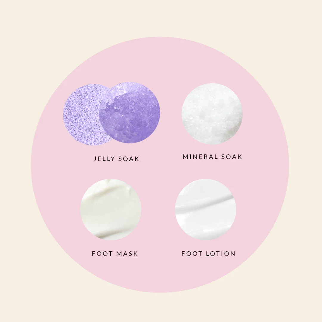 4 Step Pedi Kit includes Jelly Soak - Lavender - Image 4