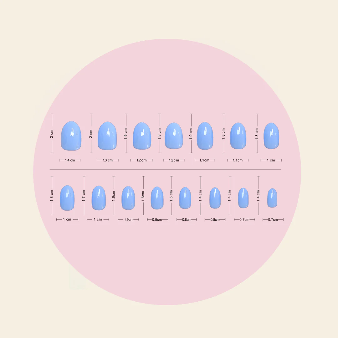 Powdery (Short) BIAB Press-On Nails | Soft Gel Reusable Nails - Image 3