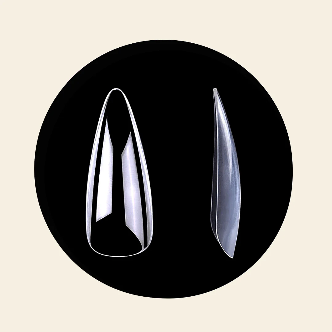 Stiletto Full Cover Nail Tips - Refill - Image 2